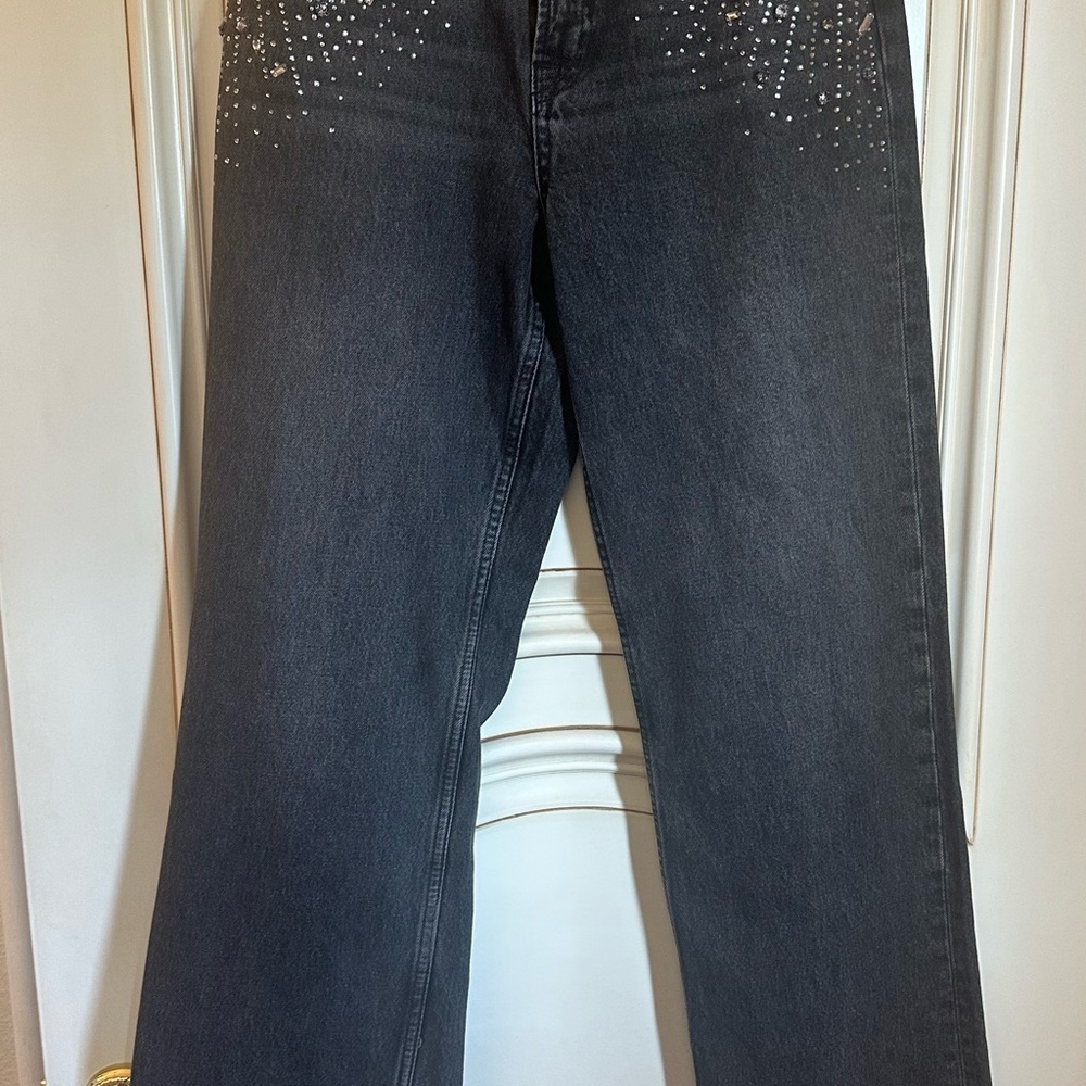 Black Embellished Women's Jeans